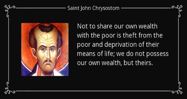 john chrysostom on wealth and poverty